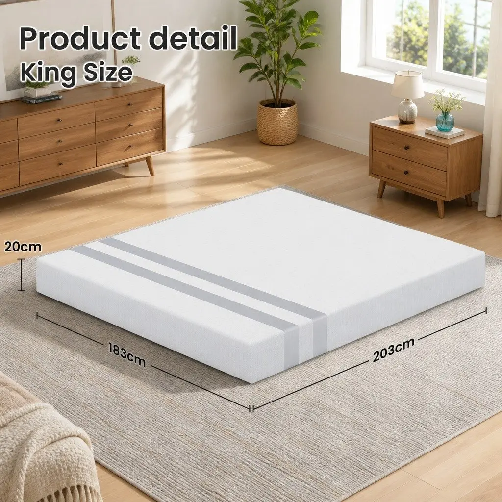 20cm King Size Memory Foam Mattress with Durable Construction