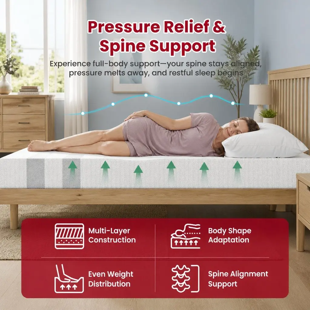 20cm King Size Memory Foam Mattress with Durable Construction