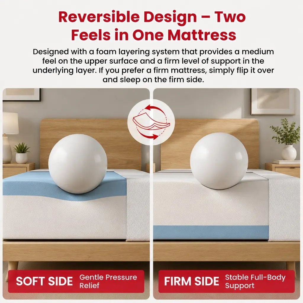 20cm King Size Memory Foam Mattress with Durable Construction
