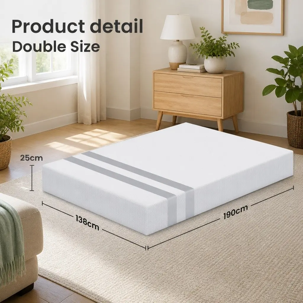 Double Memory Foam Mattress 25cm