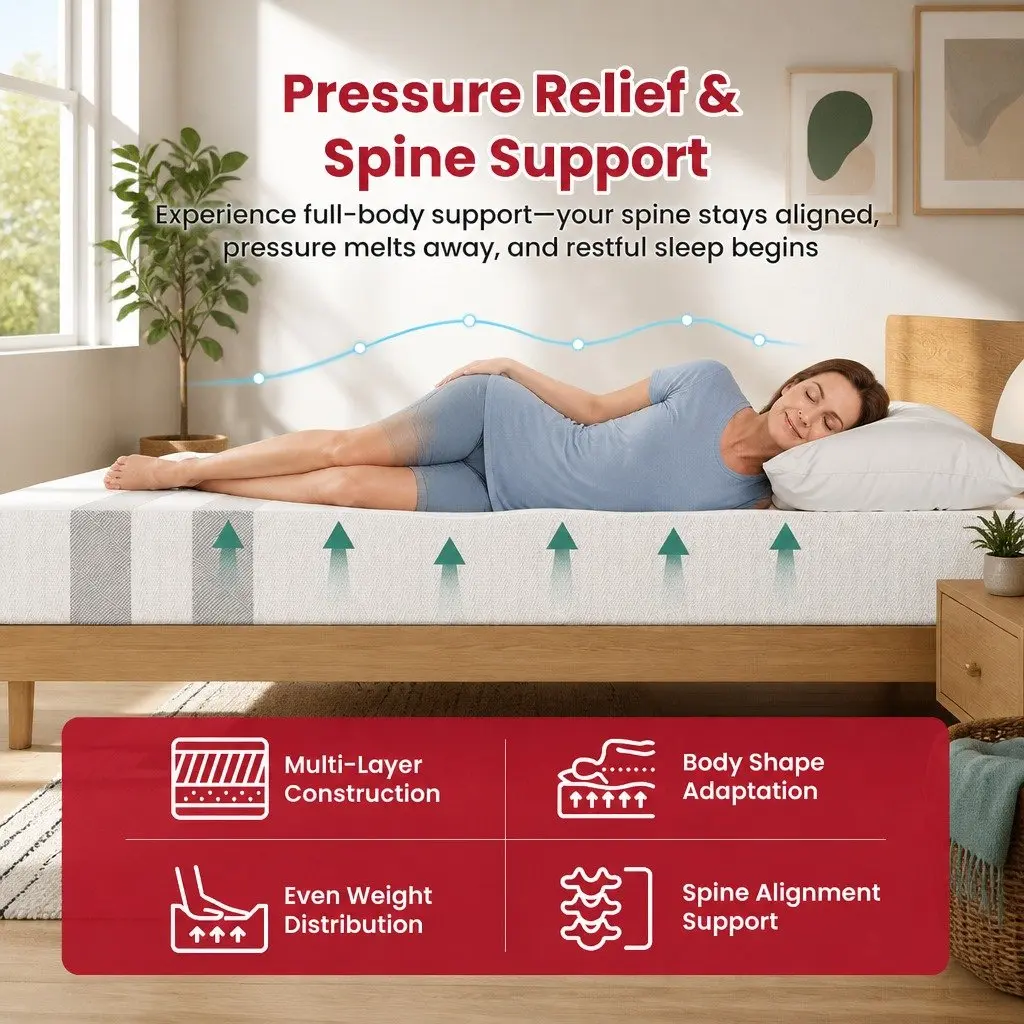 Double Memory Foam Mattress 25cm