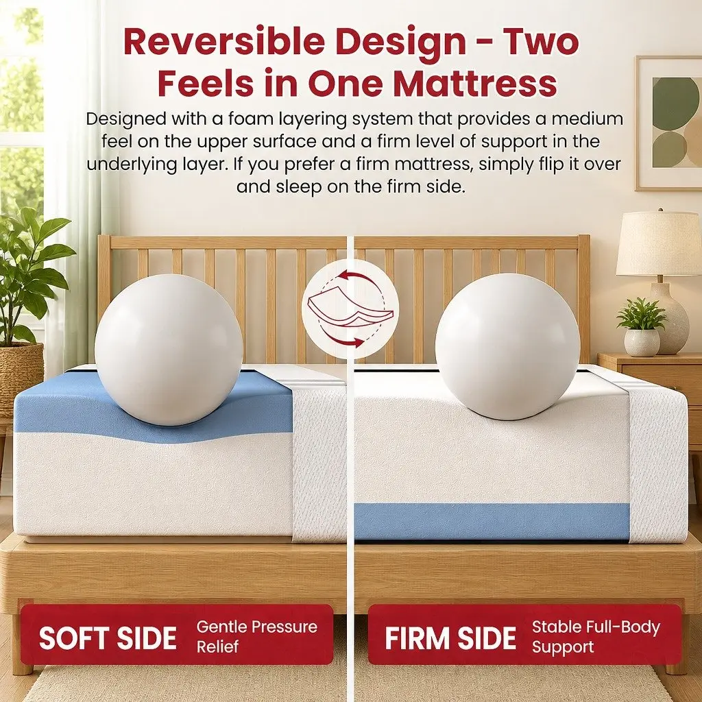 Double Memory Foam Mattress 25cm