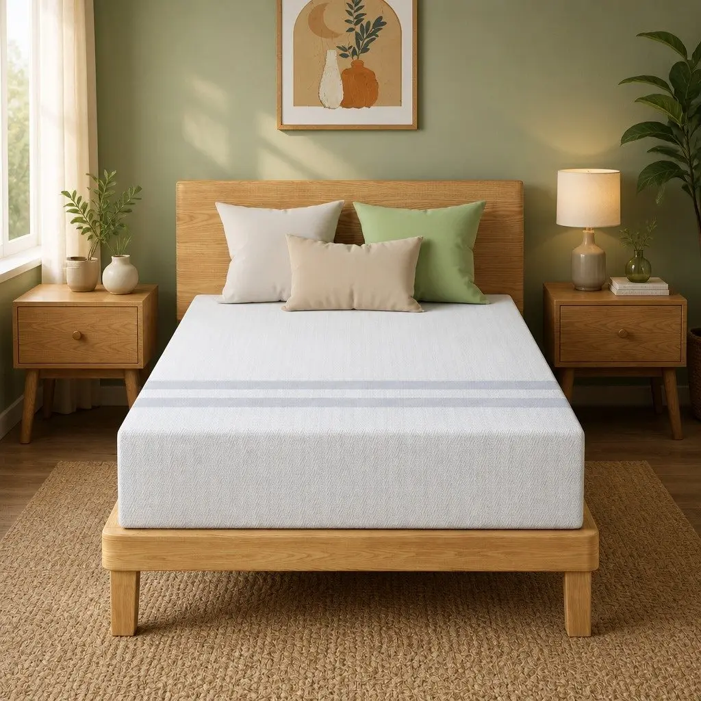 King Single Mattress for Sleep 25cm Reversible Gel-Infused Memory Foam Medium Firm