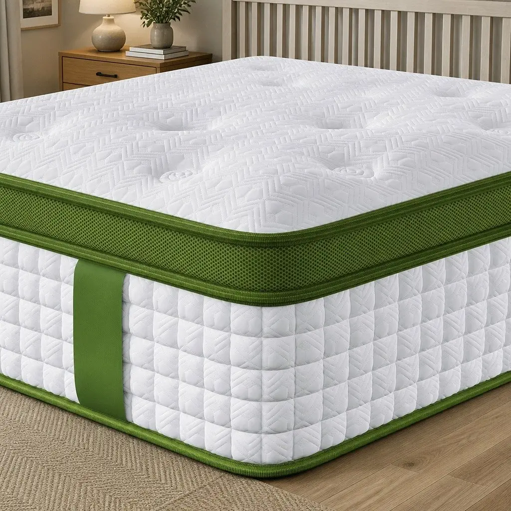 Double Mattress for Bedroom 34cm Medium Firm 5 Zone Pocket Spring