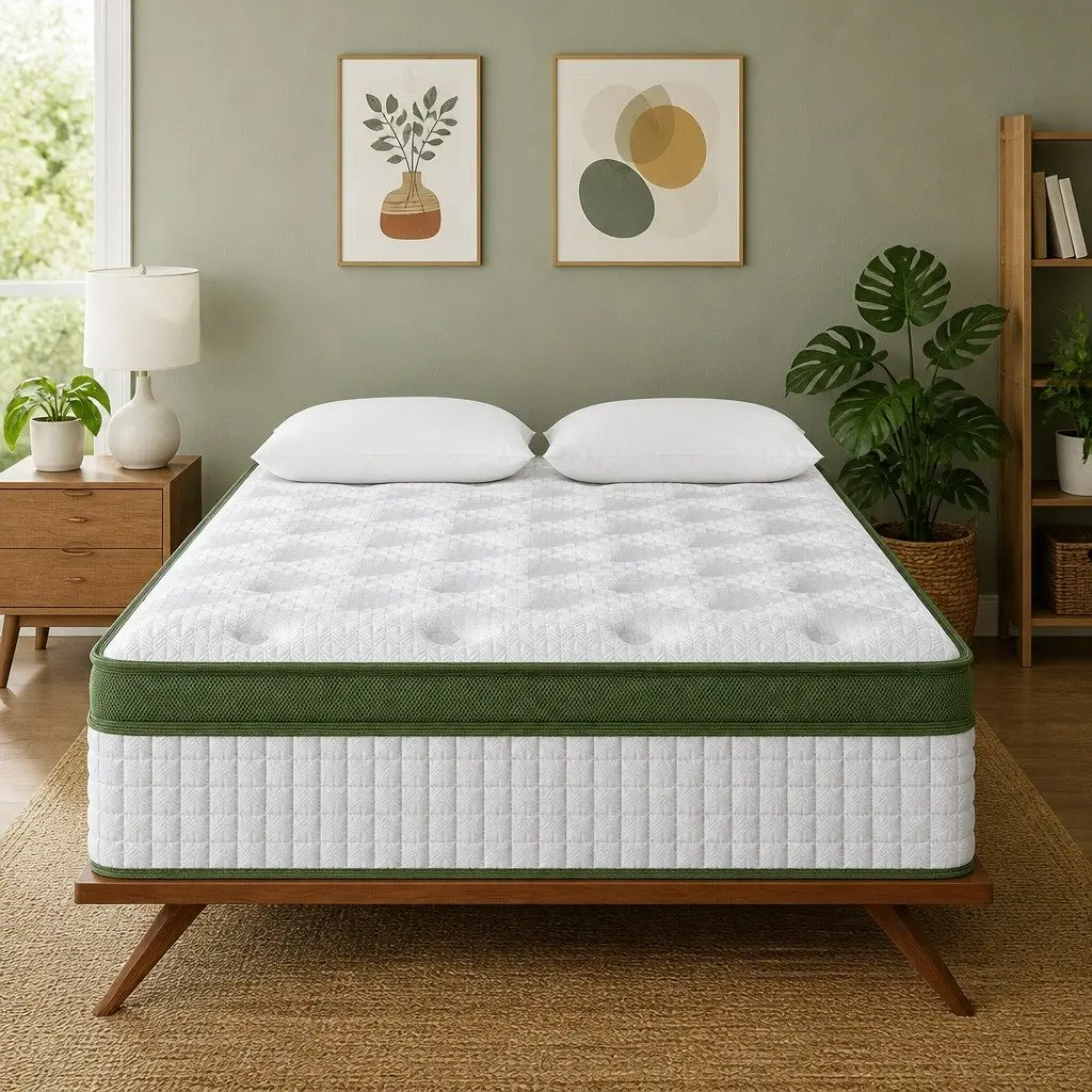 Latex Hybrid Mattress King Single 34cm Medium Firm 5 Zone Pocket Coil Support