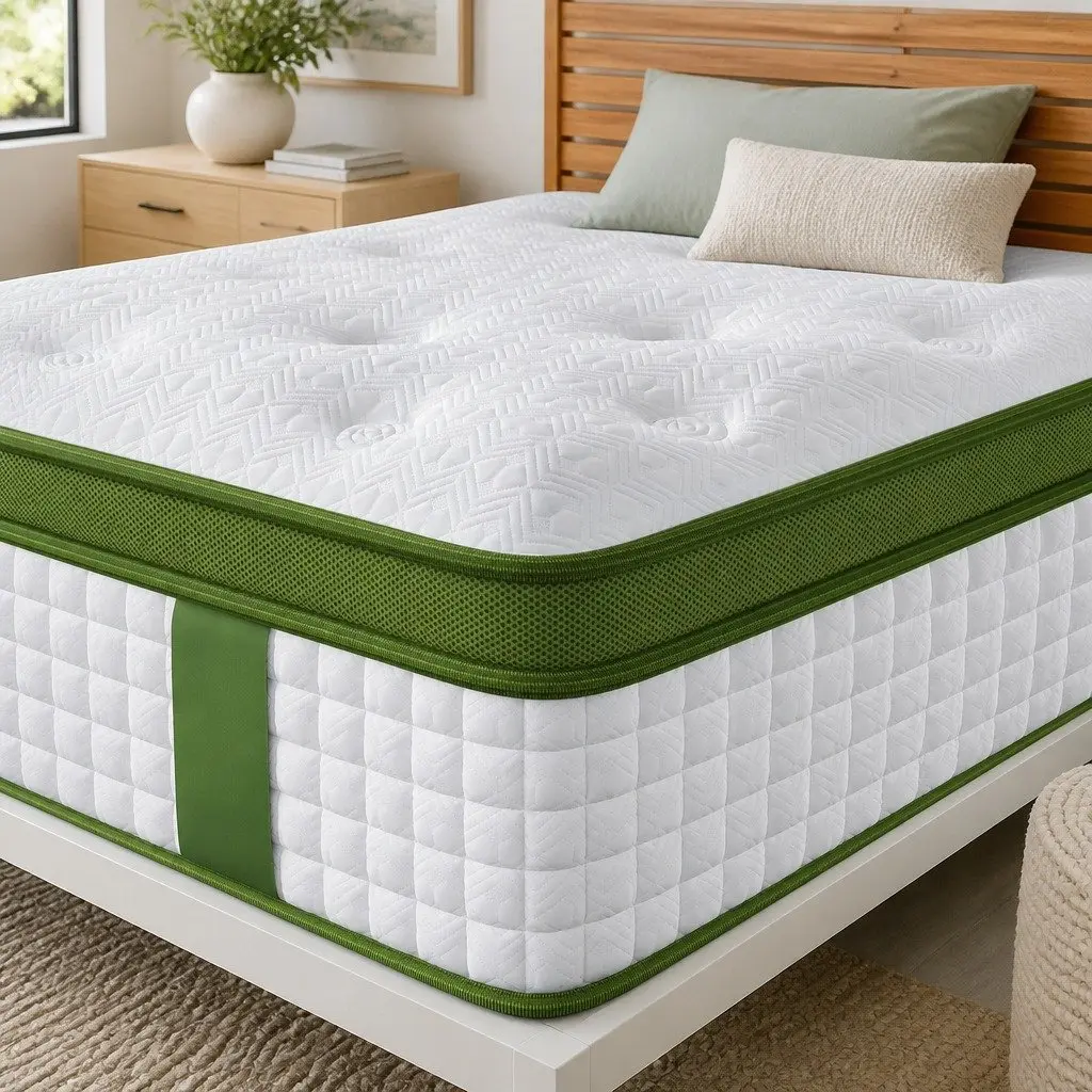 Latex Hybrid Mattress King Single 34cm Medium Firm 5 Zone Pocket Coil Support