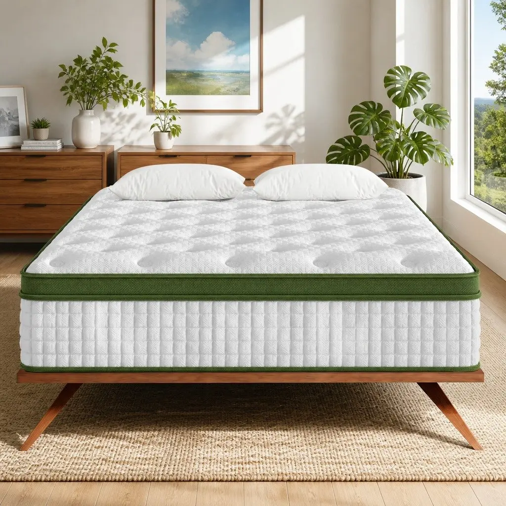 Latex Hybrid Mattress King Size 34cm Medium Firm 5 Zone Pocket Spring Bed