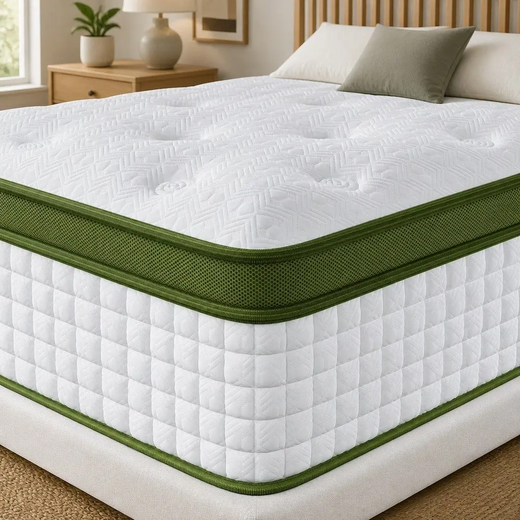 Latex Hybrid Mattress King Size 34cm Medium Firm 5 Zone Pocket Spring Bed