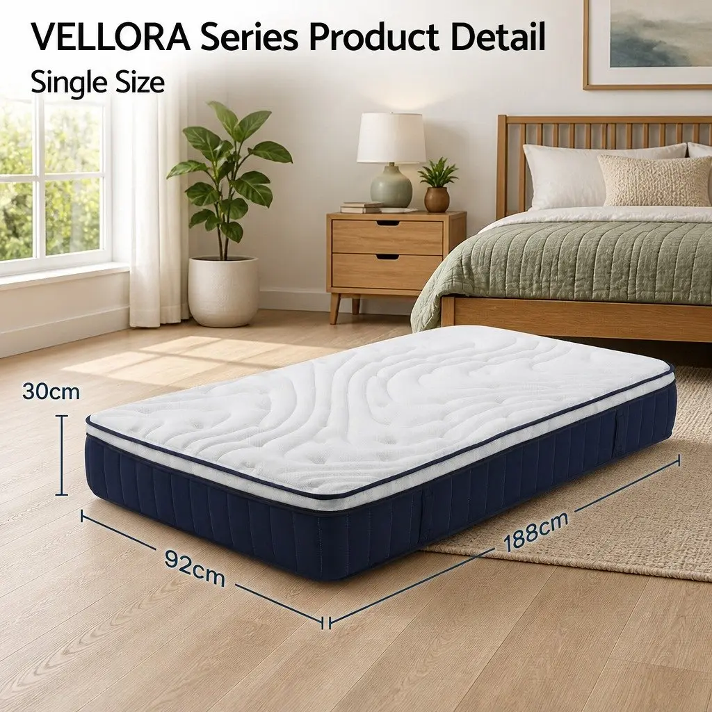 30cm Medium Firm Pocket Spring Mattress