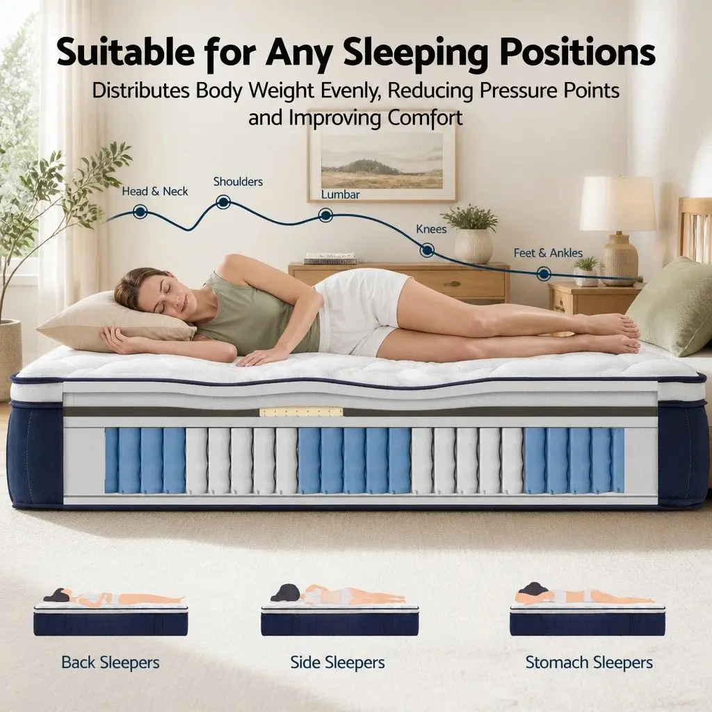 30cm Medium Firm Pocket Spring Mattress