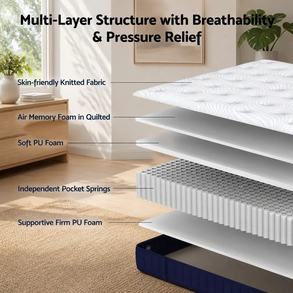 Single Mattress Hybrid Orthopedic Support 26cm
