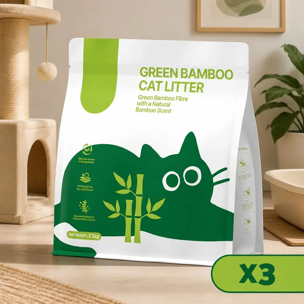 Bamboo Clumping Cat Litter, 7.5kg Pack
