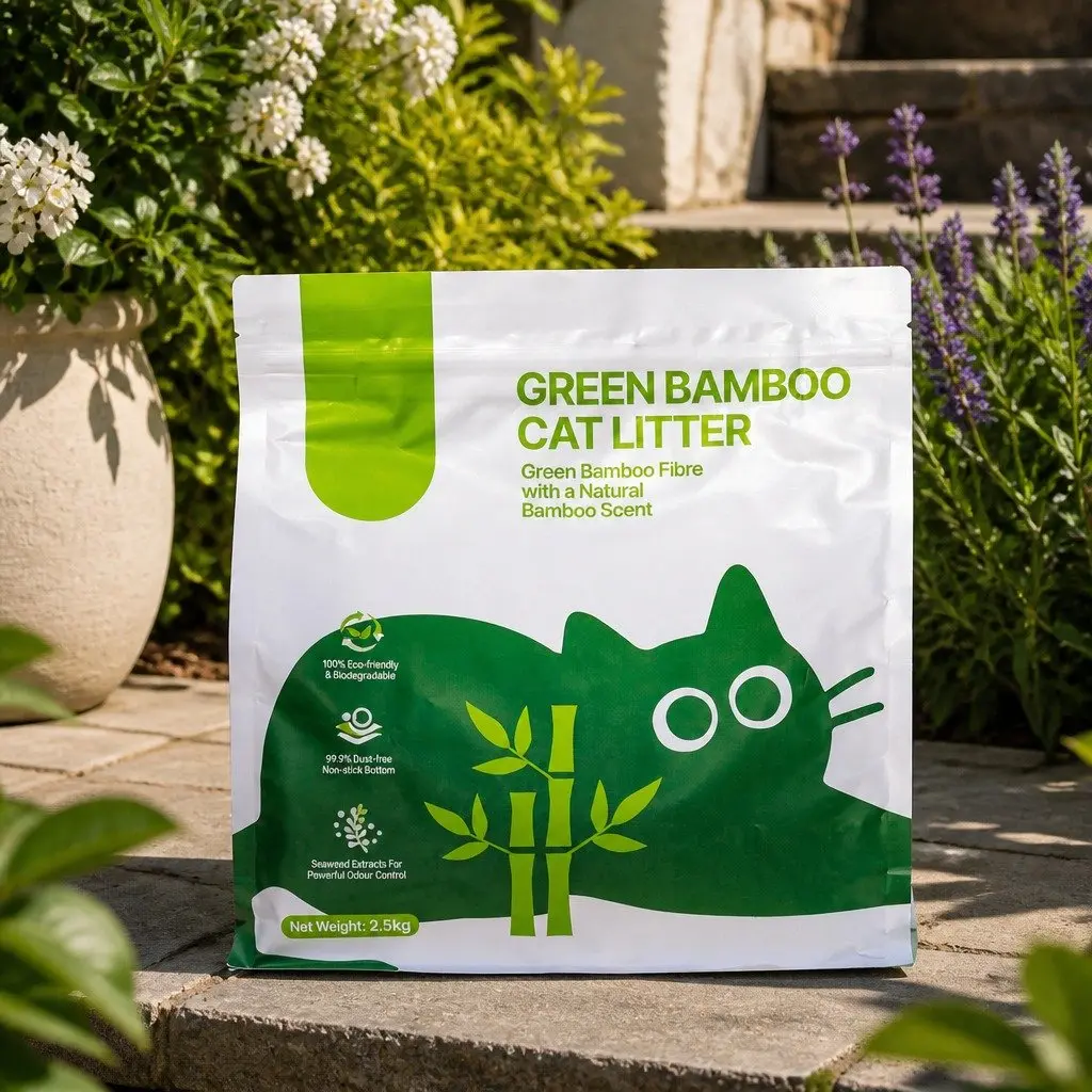 Bamboo Cat Litter Clumping Dust Free Natural Odour Control 7.5kg 3 Pack