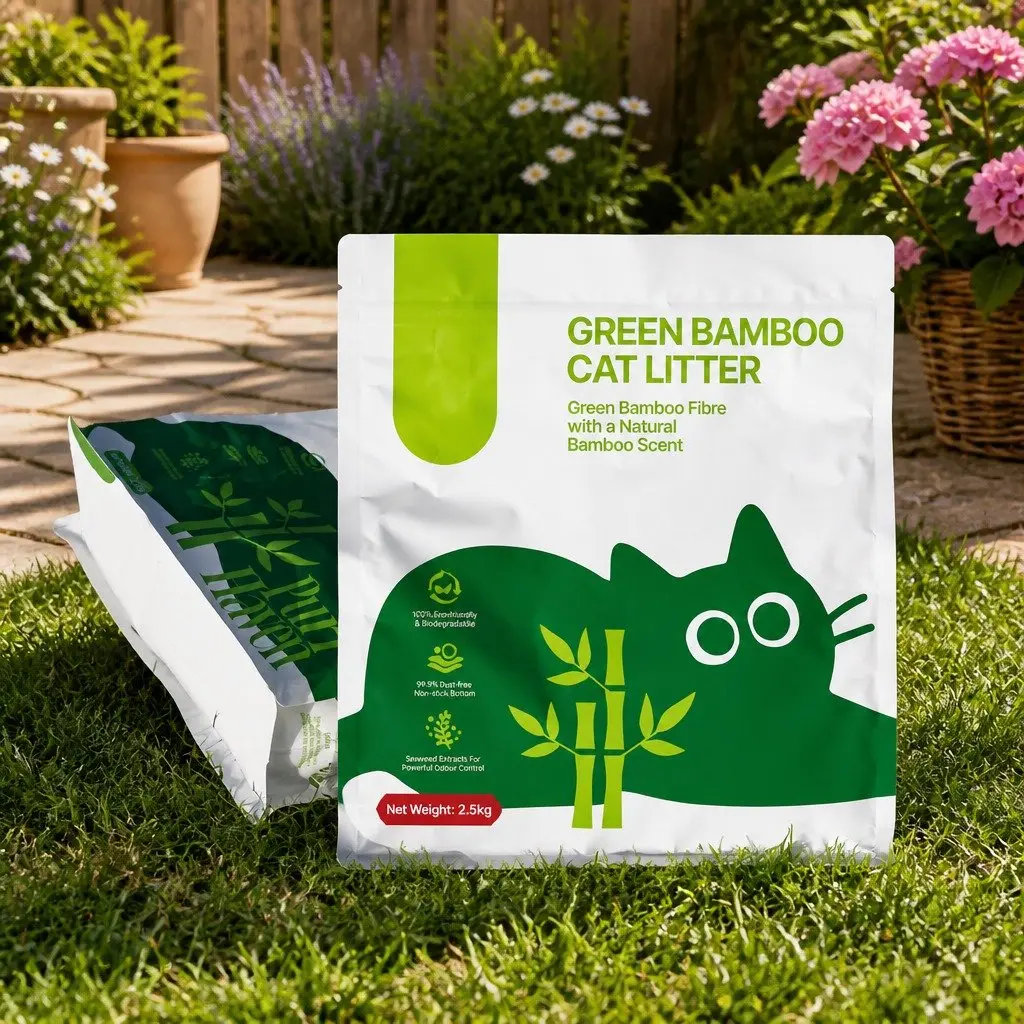 Bamboo Cat Litter Clumping Dust Free Natural Odour Control 7.5kg 3 Pack