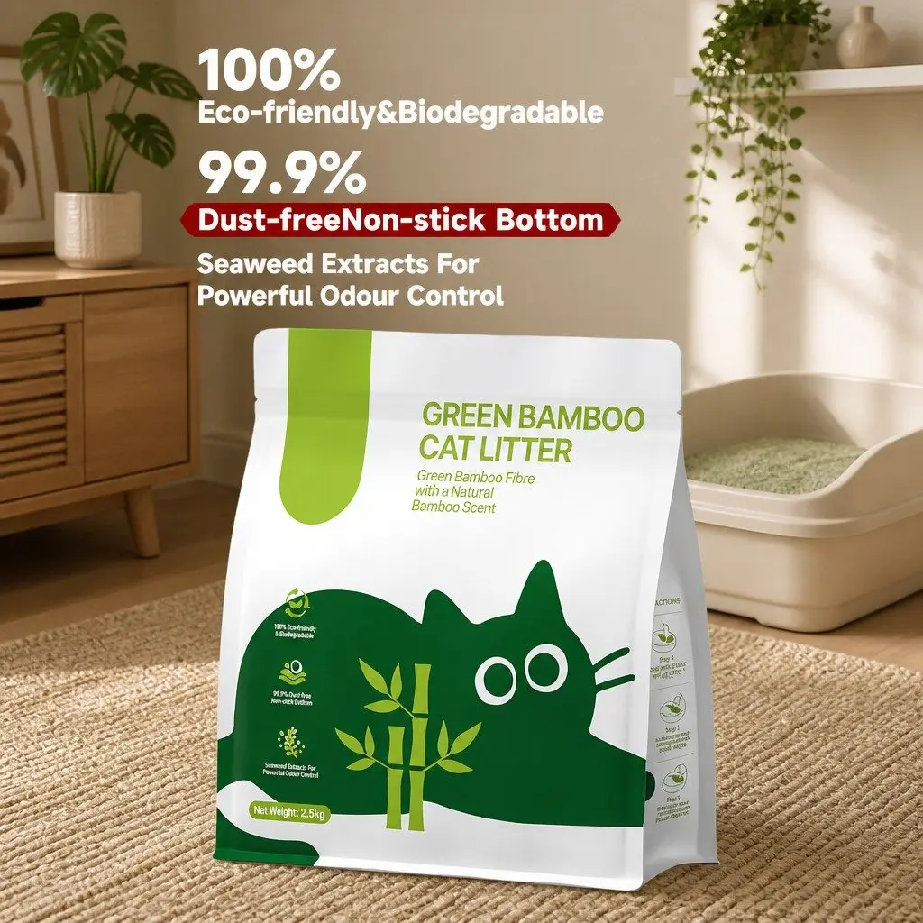 Clumping Cat Litter 15kg 6 Pack Tapioca Dust Free Natural Odour Control All
