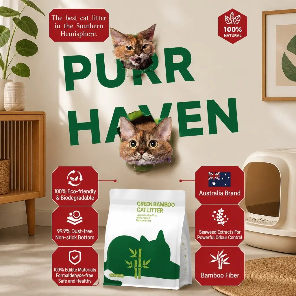 Clumping Cat Litter 15kg 6 Pack Tapioca Dust Free Natural Odour Control All