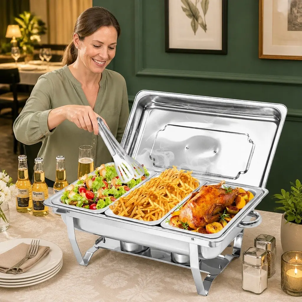 Stainless Steel Chafing Dish Set 3x3L