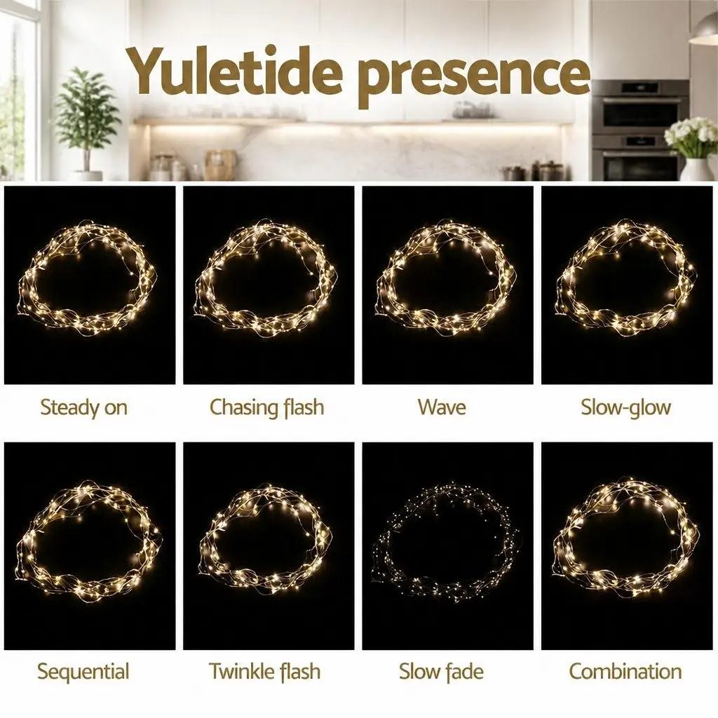 Curtain String Lights Indoor Outdoor 3M x 3M 300 LED Warm White