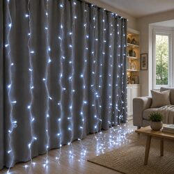 Detailed Specs: 3M x 6M Cool White LED Curtain Light