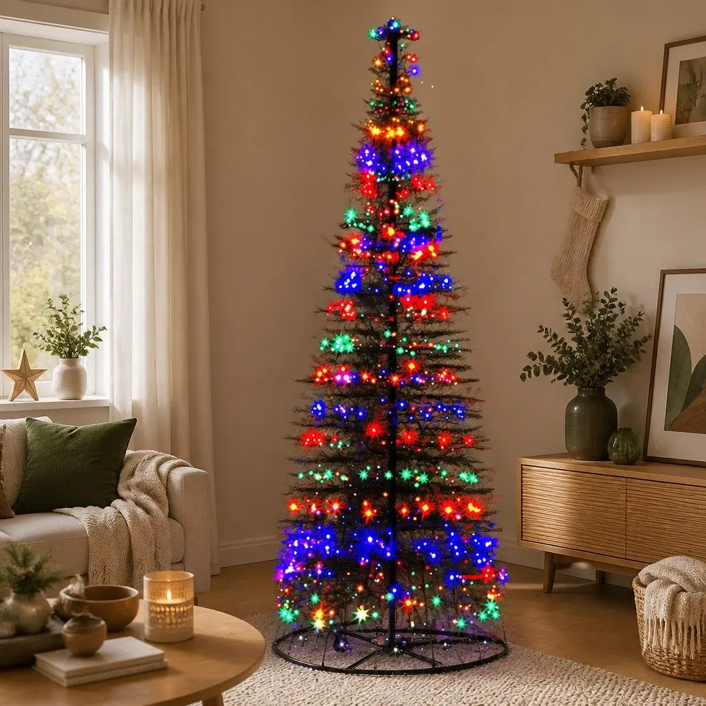 Solar LED Christmas Tree Indoor Outdoor 3.6M 400 Lights Holiday Decoration