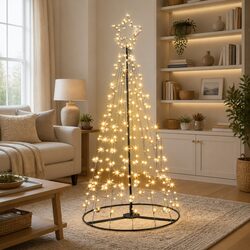 Specifications of 7FT Solar LED Christmas Tree with 264 Bulbs