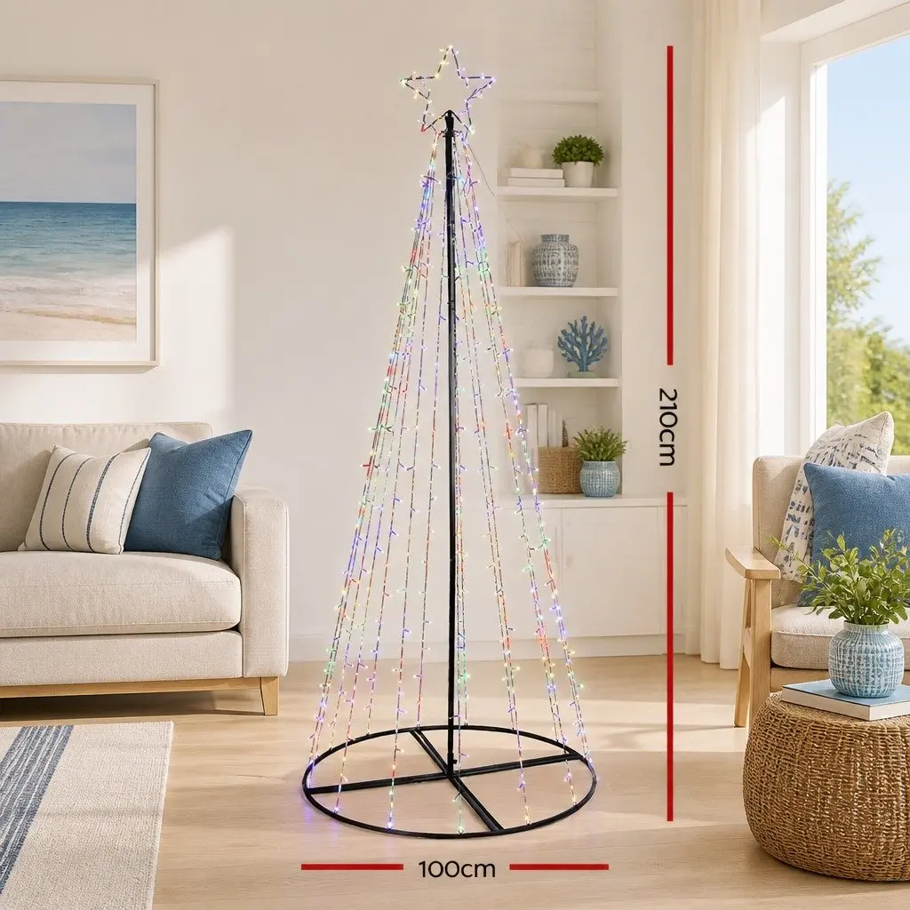 Solar LED Christmas Tree 7ft