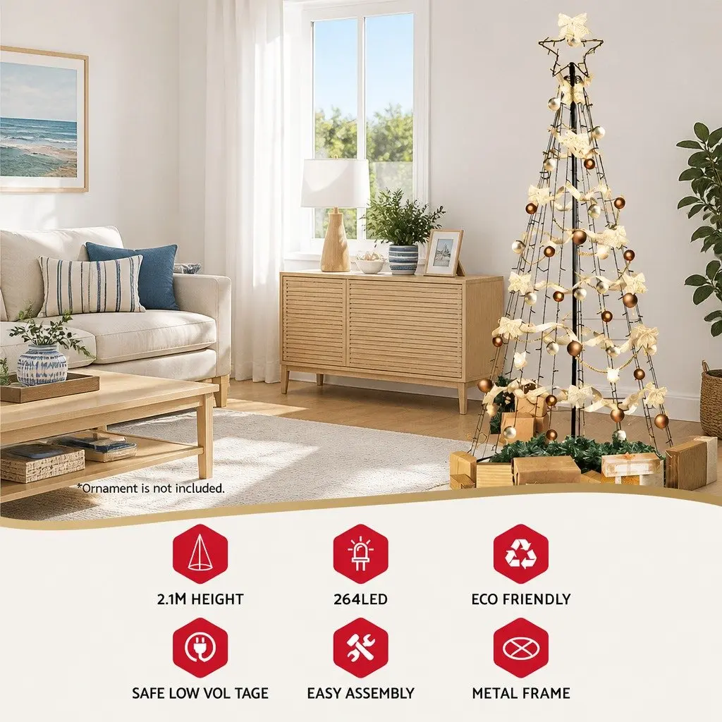 Solar LED Christmas Tree 7ft