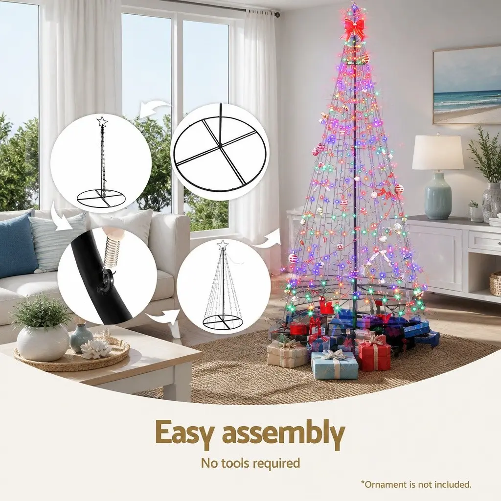 Solar LED Christmas Tree 7ft