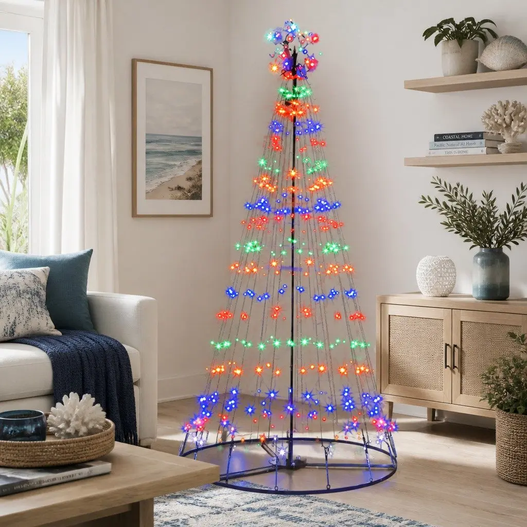 Solar LED Christmas Tree 7ft