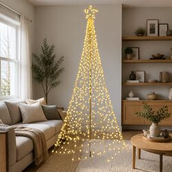 3.6M Pre-lit Christmas Tree with 800 LED Bulbs and Solar Power