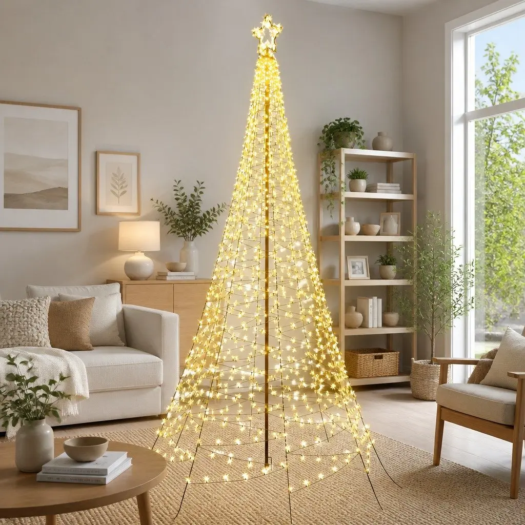 Pre-lit Christmas Tree Outdoor Decoration 3.6M with 800 LED Solar Lights