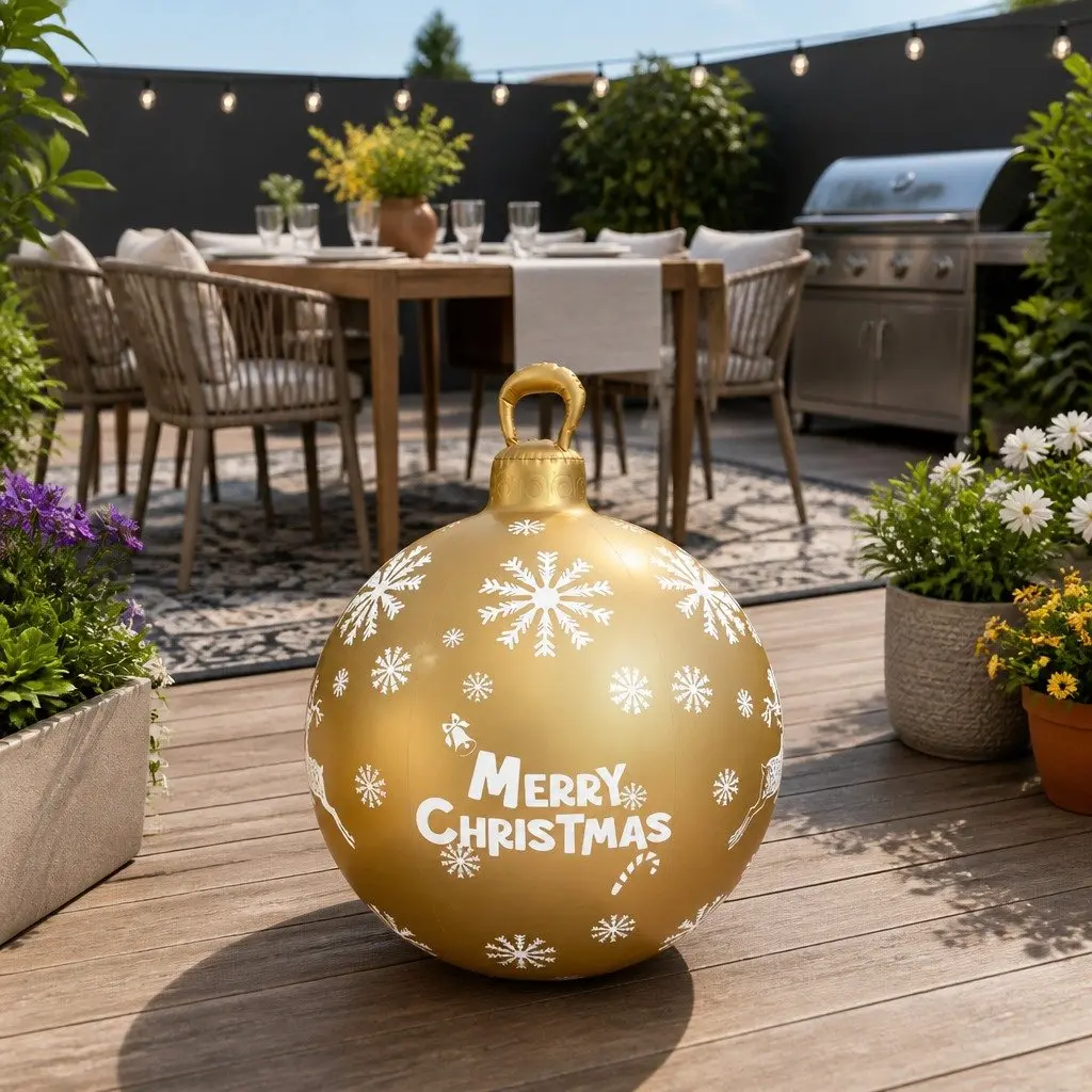 Christmas Inflatable Bauble Decoration Indoor Outdoor 60cm