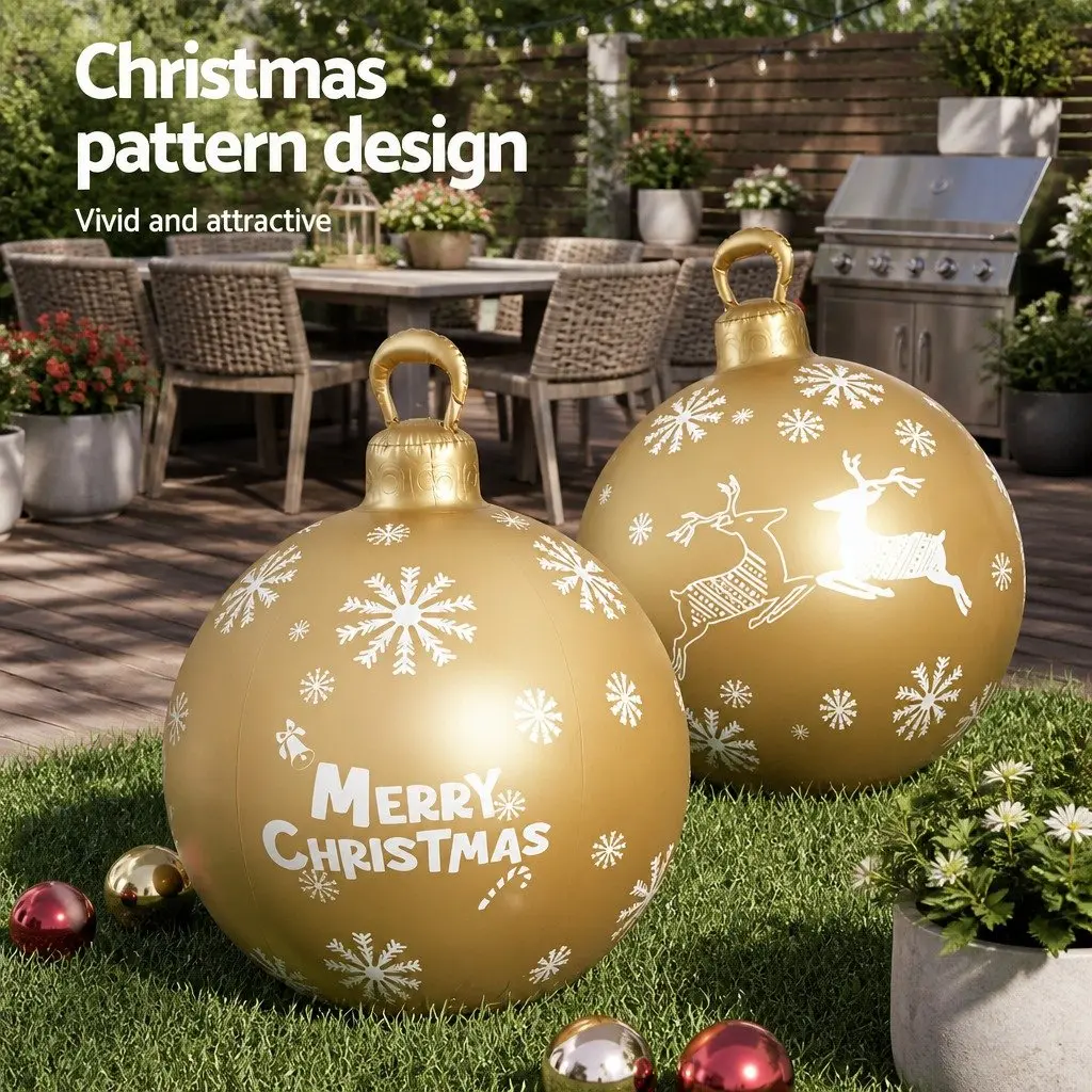 Christmas Inflatable Bauble Decoration Indoor Outdoor 60cm