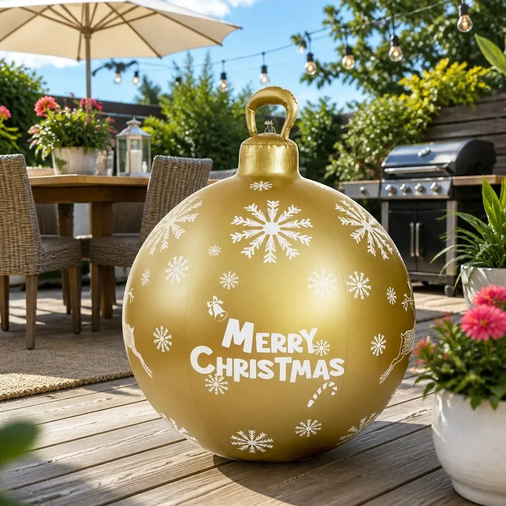 Christmas Inflatable Bauble Decoration Indoor Outdoor 60cm