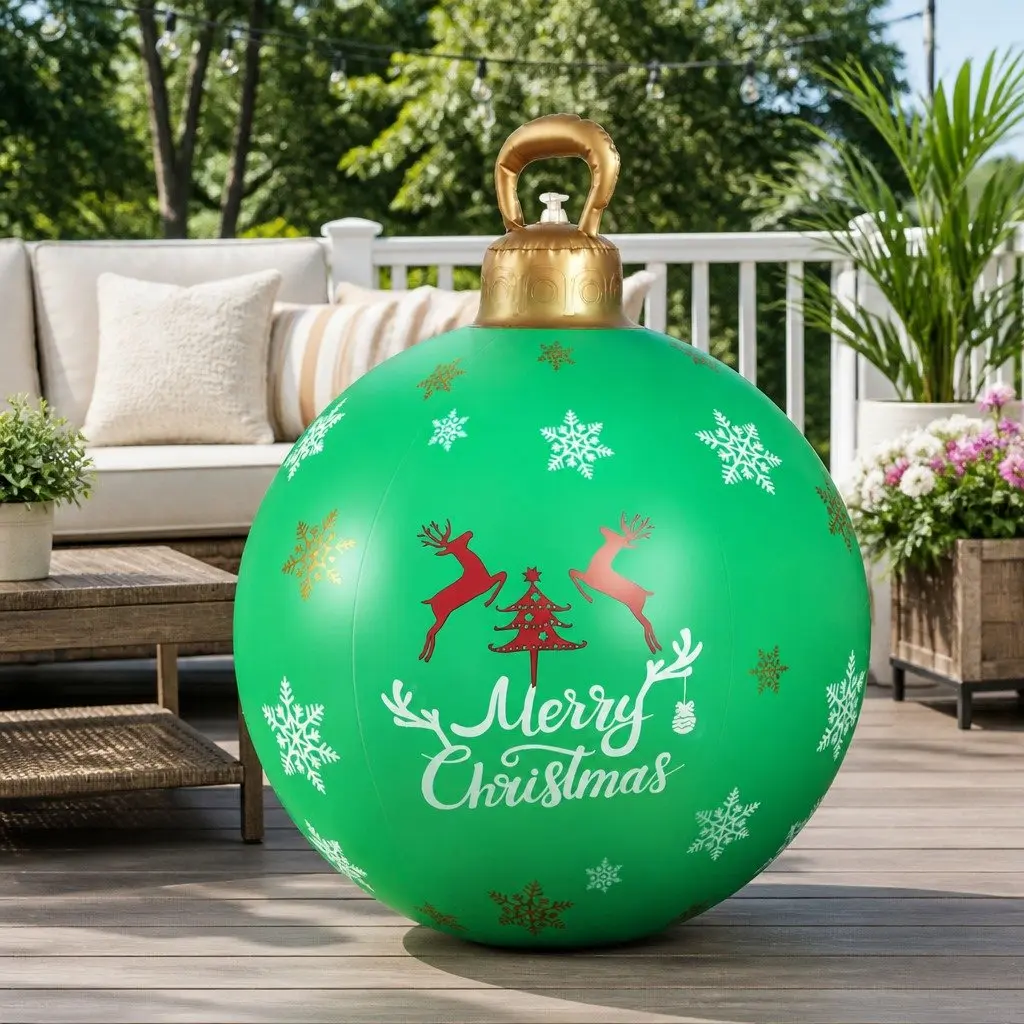 Christmas Inflatable Ball Bauble Indoor Outdoor 60cm