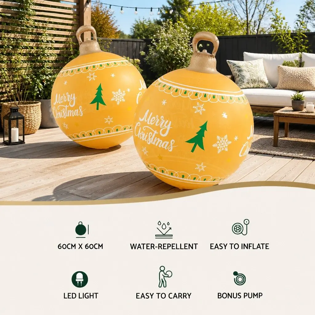 Christmas Inflatable Ball Outdoor Decoration 60cm