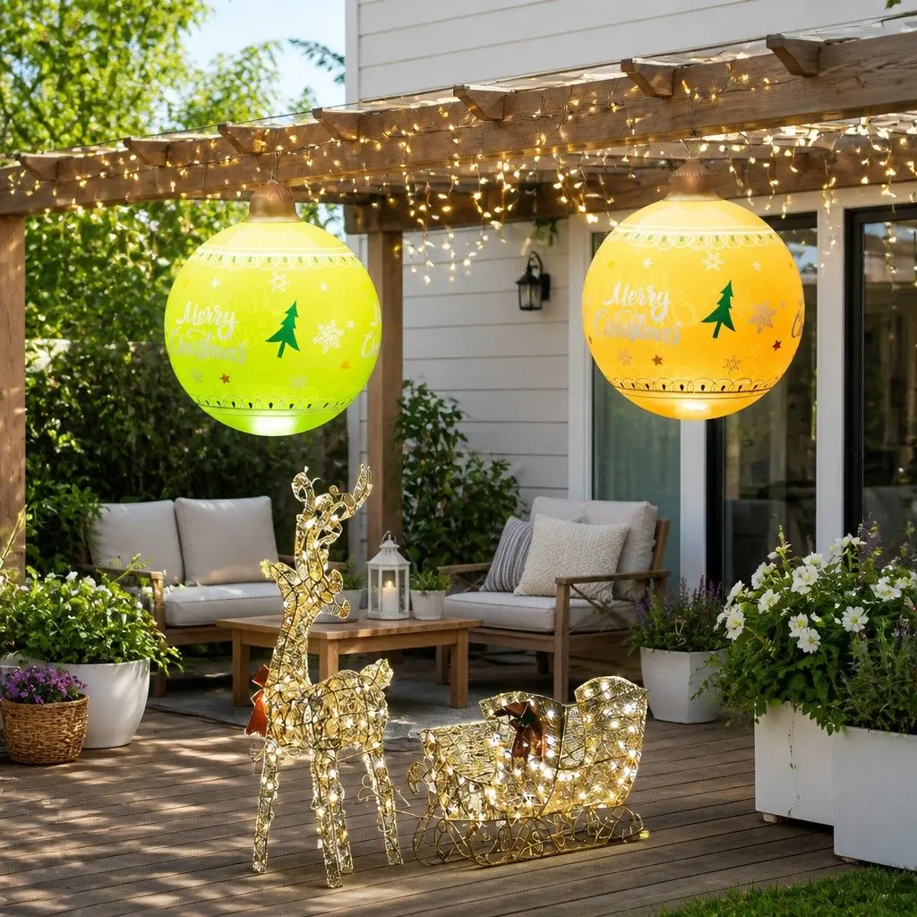 Christmas Inflatable Ball Outdoor Decoration 60cm