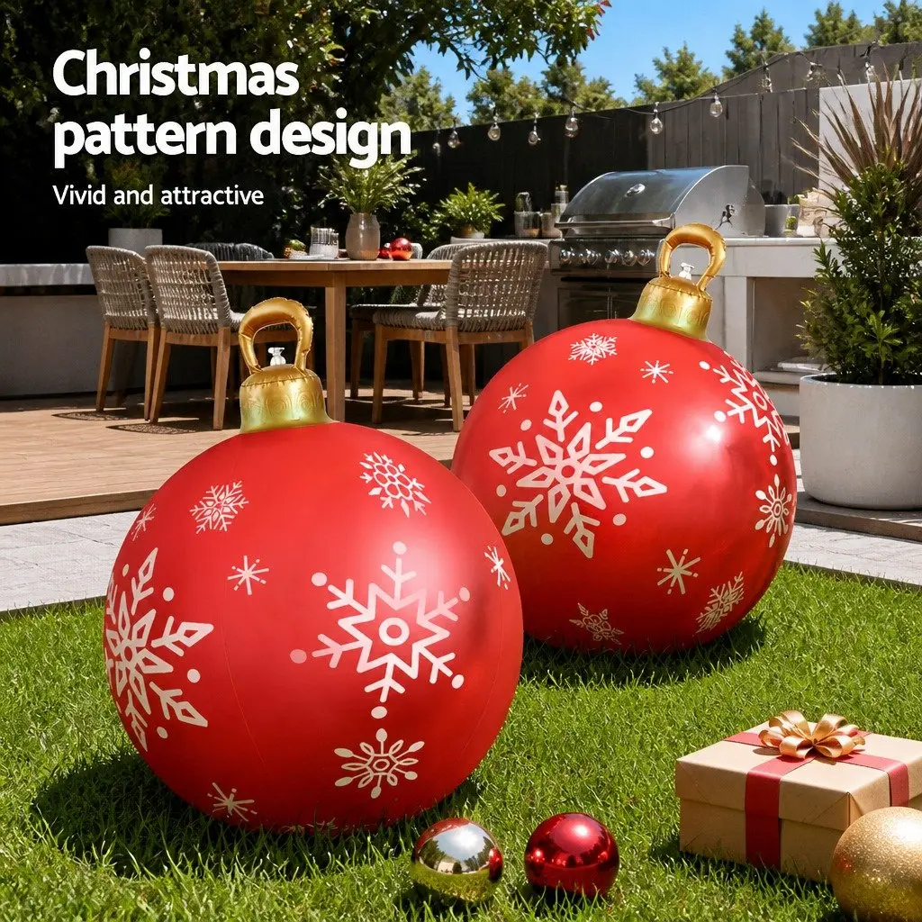 Christmas Inflatable Ball Bauble 60cm Outdoor Indoor Festive Holiday Decoration