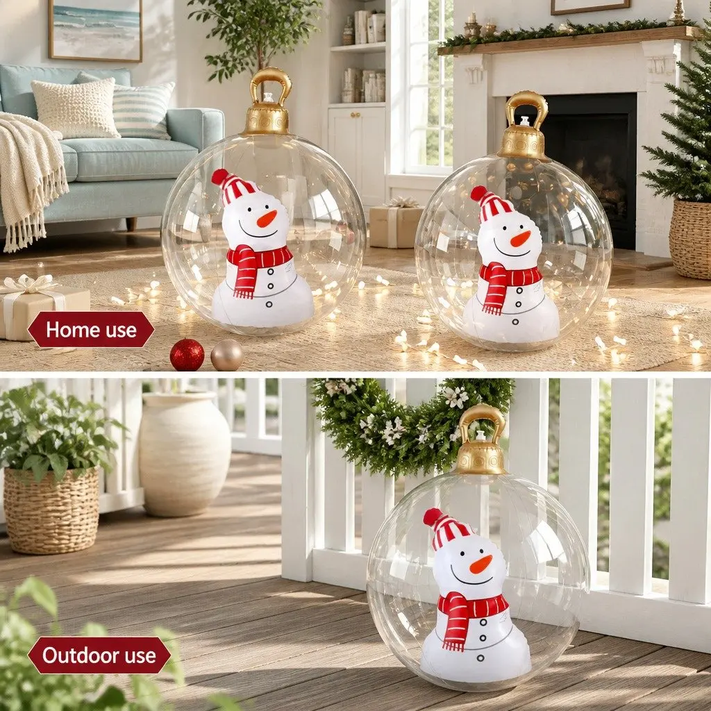 Inflatable Bauble Christmas Decoration Outdoor 60cm