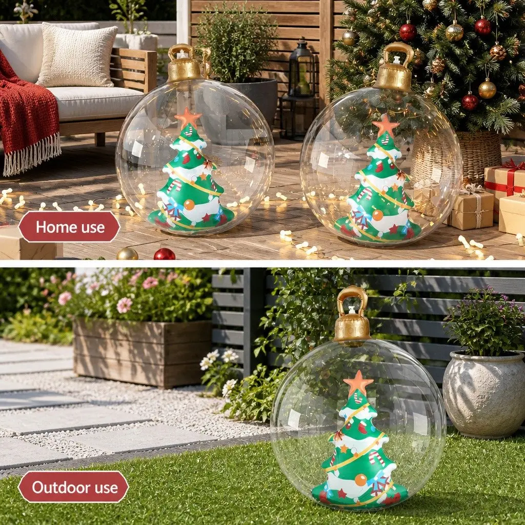 60cm Outdoor Inflatable Christmas Bauble