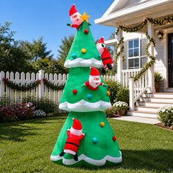 Specifications of 5M Illuminated Inflatable Santa Tree