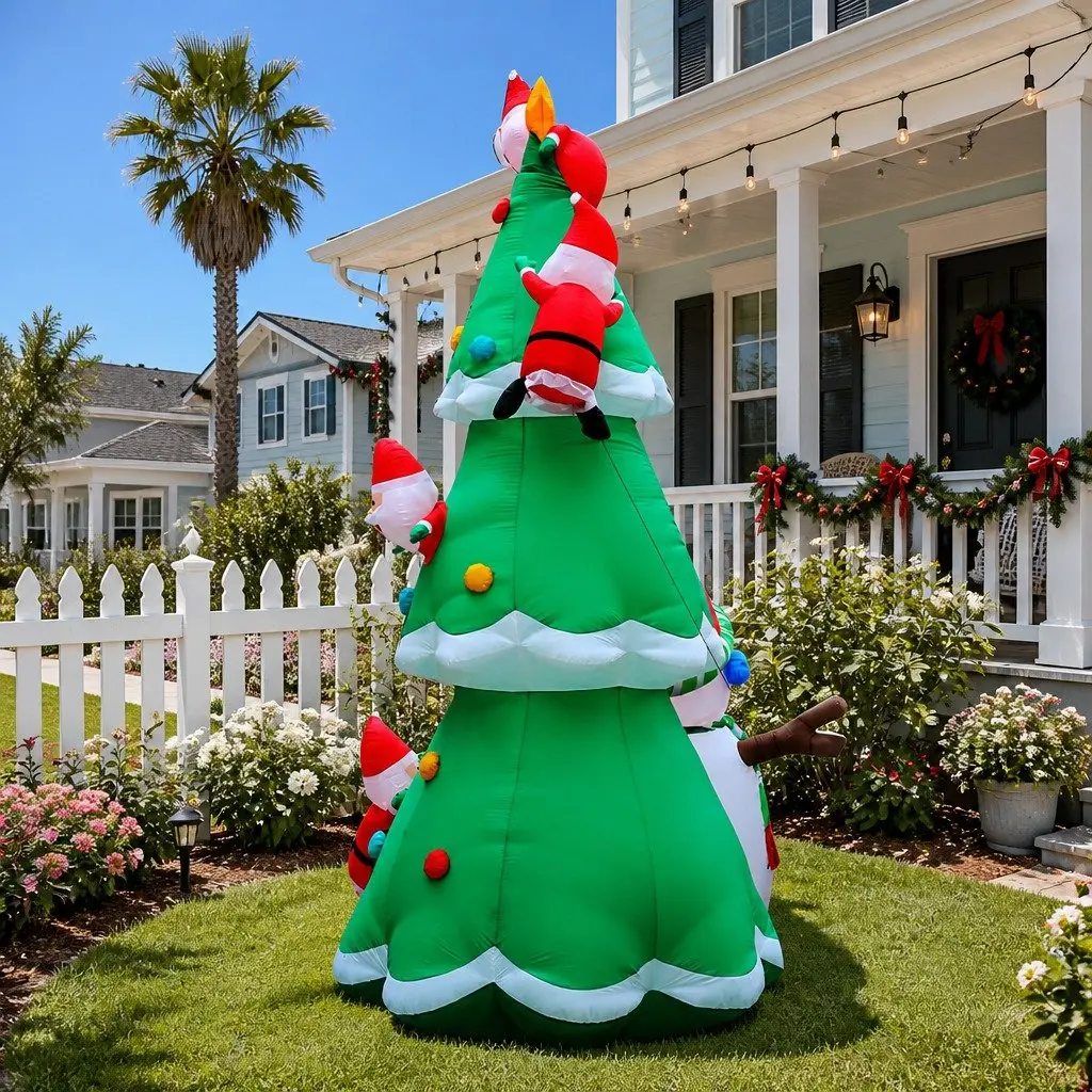 Christmas Inflatable Santa Tree Indoor Outdoor 5M
