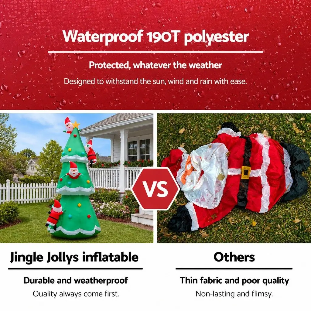 Christmas Inflatable Santa Tree Indoor Outdoor 5M