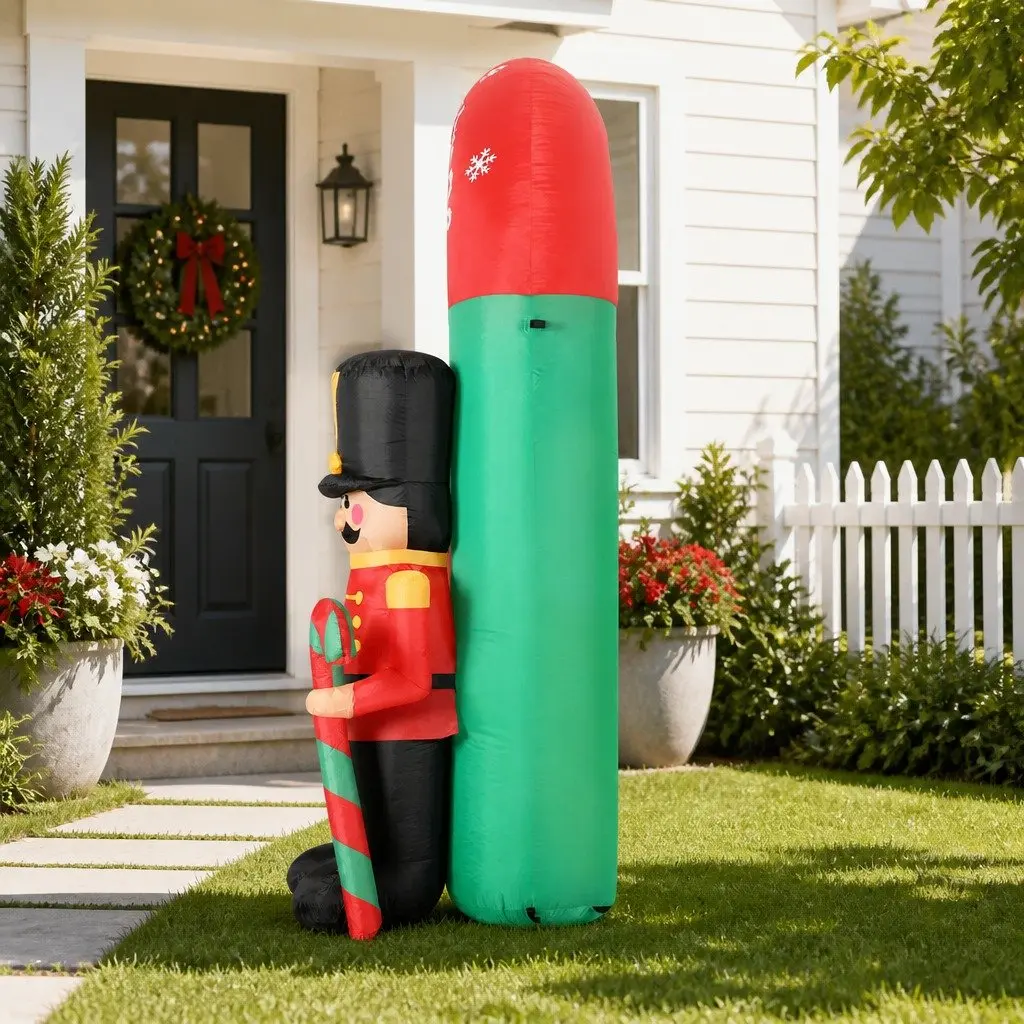 Christmas Inflatable Nutcracker Archway Outdoor 3M LED Illuminated