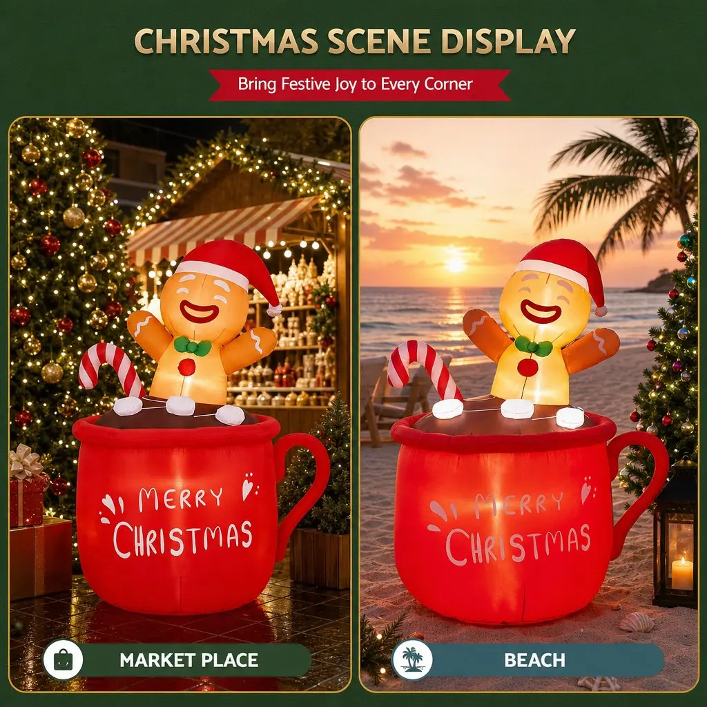 1.8M Christmas Inflatable Cup