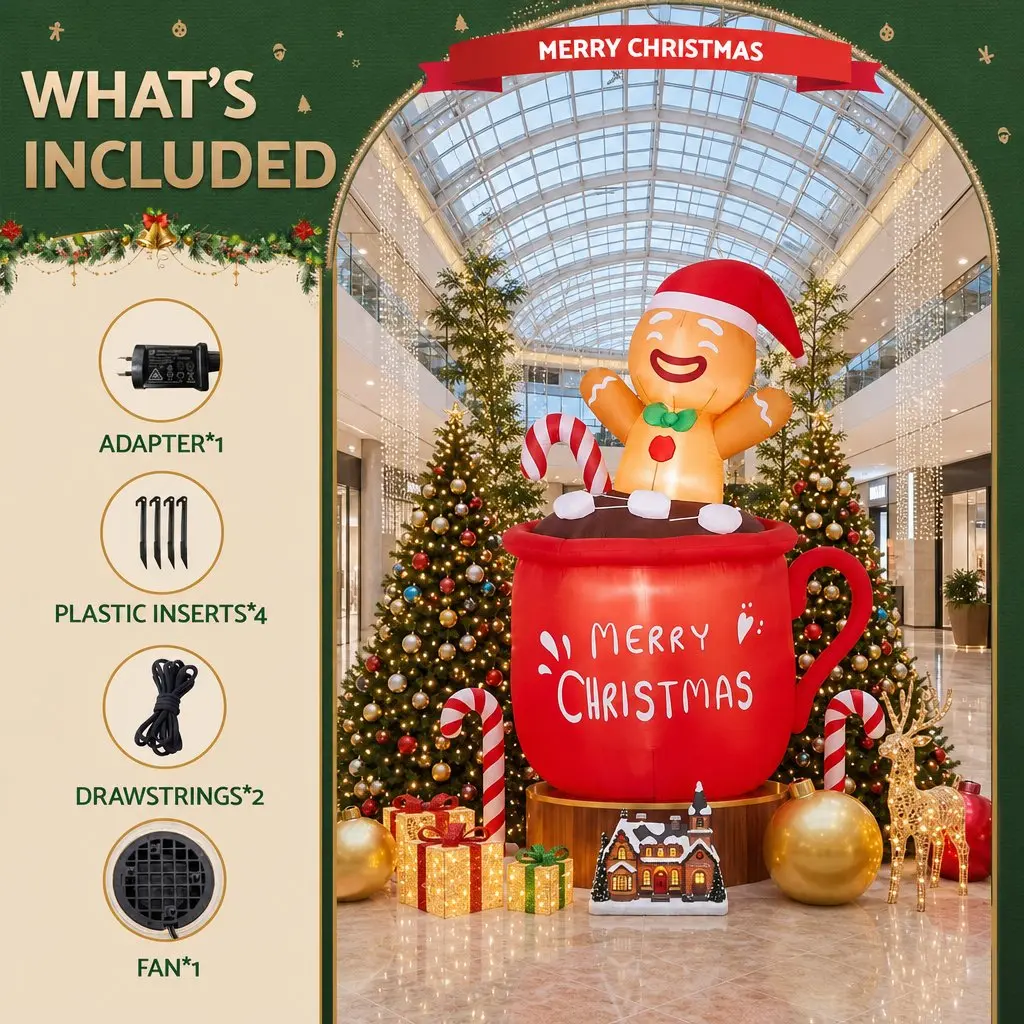 1.8M Christmas Inflatable Cup