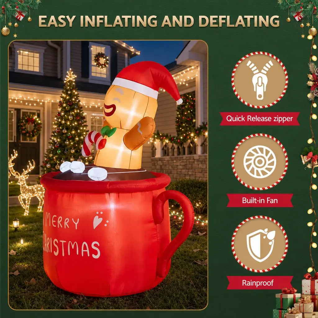 1.8M Christmas Inflatable Cup