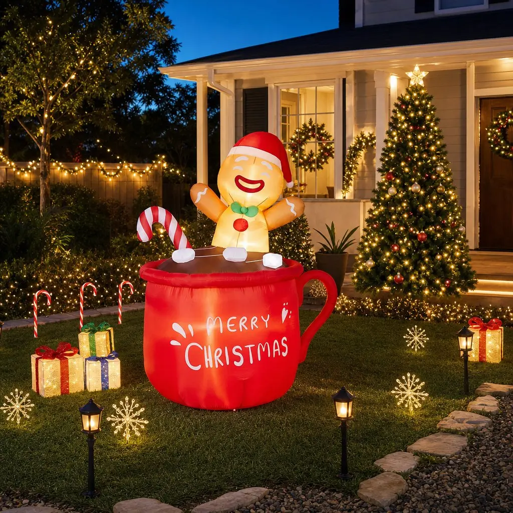 1.8M Christmas Inflatable Cup