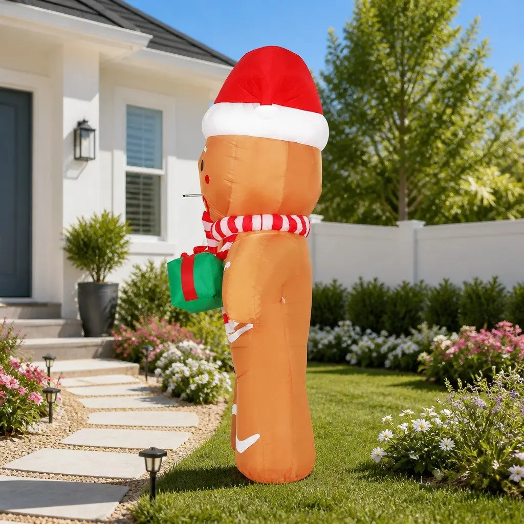 2.4M Gingerbread Inflatable with LEDs