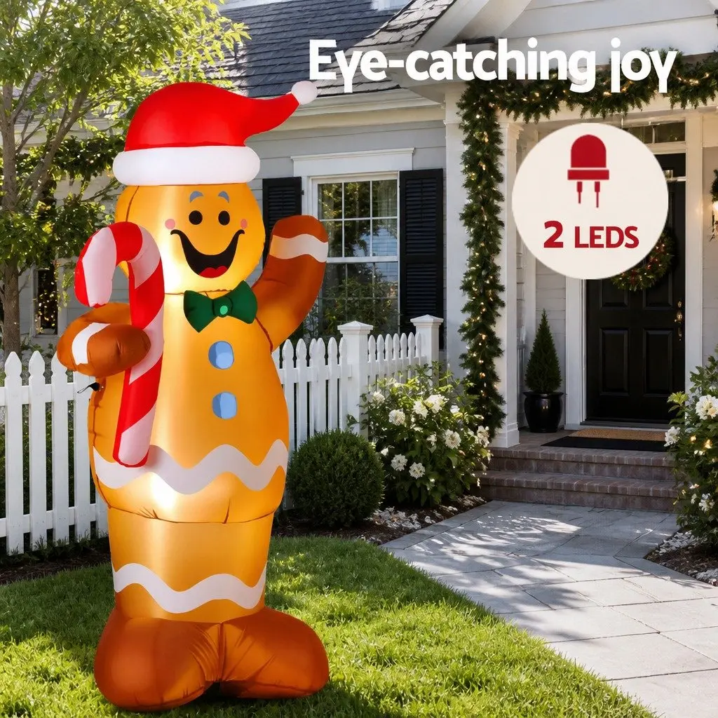 1.5M Gingerbread Man Inflatable Decoration